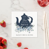 Zeit für Tee mit der Braut, blau zu sein Serviette (Beispiel)