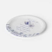 Zeit für Tee mit der Mami, um Toildusche zu sein Pappteller (Schrägansicht)