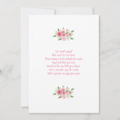 Zeit für Tee mit Mama als Baby-Duschmädchen Einladung (Rückseite)