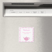 Zeit für Tee Pink Teapot Gefallen Magnet (In Situ (Geschirrspüler))