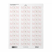 Zeit für Tee Pink Toile Rücksendeadresse (Vorne)