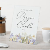 Zeit für Tee-Rezept-Karten Brautparty Sockelschild (In SItu)