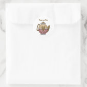Zeit für Tee Runder Aufkleber (Tasche)