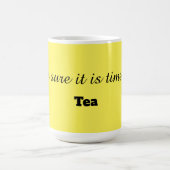 Zeit für Tee-Tasse Kaffeetasse (Mittel)