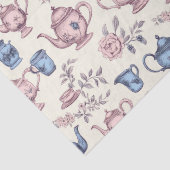 Zeit für Tee Vintages Muster Seidenpapier (Detail)