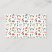 Zeit für Tee-Wildblume-Brautparty Begleitkarte (Rückseite)