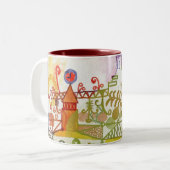 Zeit für Tee Zweifarbige Tasse (Vorderseite Links)