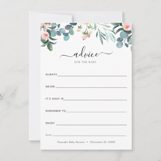 Zeit für Teeberatung für die Babykarte Einladung (Vorderseite)