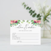 Zeit für Teeberatung und Wünsche Brautparty-Karte (Stehend Vorderseite)