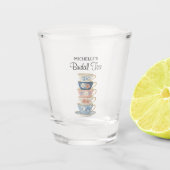 Zeit für Teebride Shower Schnapsglas (Vorderseite)