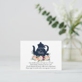 Zeit für Teebücher für Babysteckkarte Begleitkarte (Stehend Vorderseite)