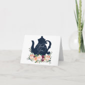 Zeit für Teedusche Danke Karte (Vorderseite)