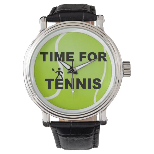 Zeit für Tennis Armbanduhr (Vorderseite)