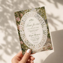 Zeit für Vintage-Spitzen-Garten-Braut-Shower-Tee