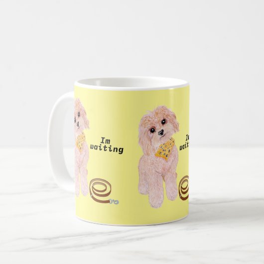 Zeit für Wanderungen Hund Kaffeetasse (Vorderseite Links)