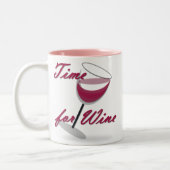 Zeit für Wein-Tasse Zweifarbige Tasse (Links)