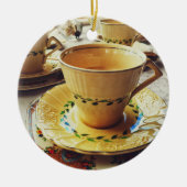 "Zeit für Zusammengehörigkeit" Keramik Ornament (Vorne)