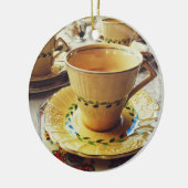 "Zeit für Zusammengehörigkeit" Keramik Ornament (Links)