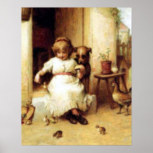 "Zeit fütternd" Poster