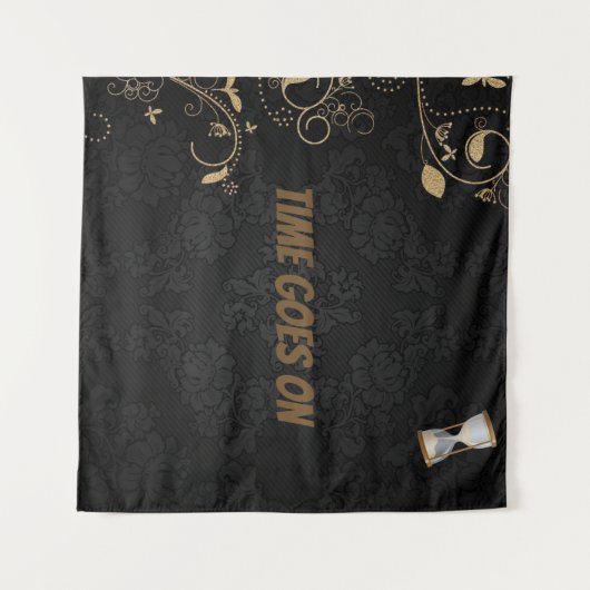 Zeit geht auf Tapestry . Wandteppich (Vorderseite (Horizontal))