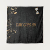 Zeit geht auf Tapestry . Wandteppich (Vorderseite)