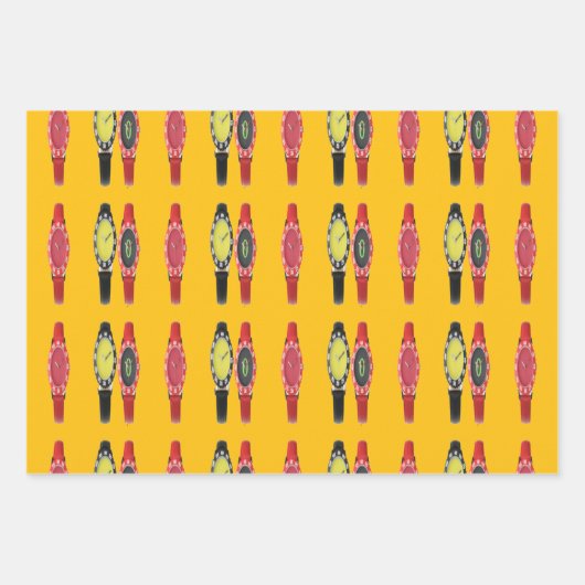 Zeit gelb sehen geschenkpapier set (Vorderseite 2)