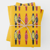 Zeit gelb sehen geschenkpapier set (Beispiel)