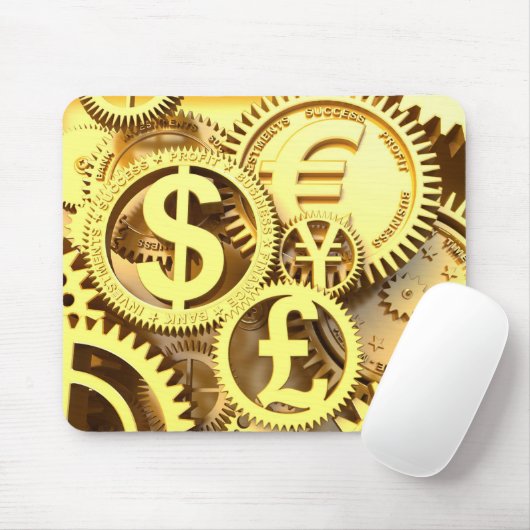 Zeit - Geld Mousepad (Mit Mouse)
