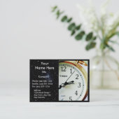 ZEIT GENUG! (Lieferung, Kurier oder Bote) v.2 Visitenkarte (Stehend Vorderseite)