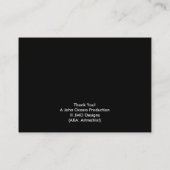 ZEIT GENUG! (Lieferung, Kurier oder Bote) v.2 Visitenkarte (Rückseite)