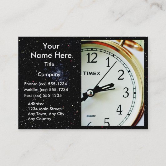 ZEIT GENUG! (Lieferung, Kurier oder Bote) v.2 Visitenkarte (Vorderseite)