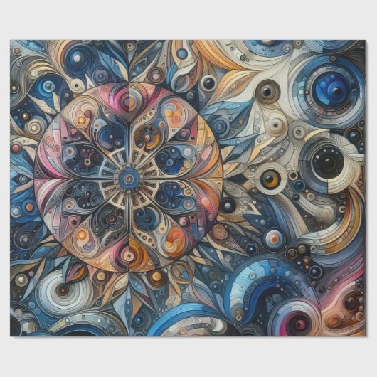 Zeit Geschenkpapier (Flach)