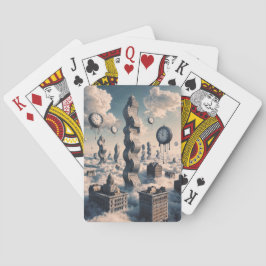Zeit gewechselt Stadtbild Spielkarten