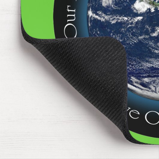 Zeit, grünes zu gehen Mousepad (Ecke)