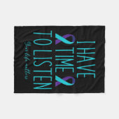 Zeit haben, auf Selbstmordbewusstsein zu hören, ps Fleecedecke (Vorderseite (Horizontal))