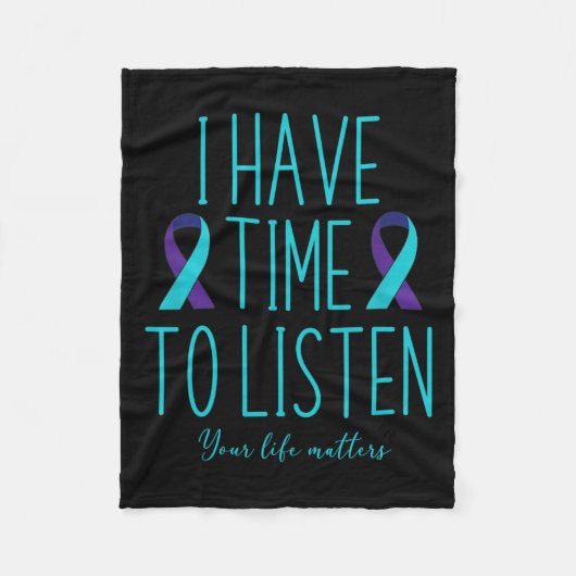 Zeit haben, auf Selbstmordbewusstsein zu hören, ps Fleecedecke (Vorderseite)