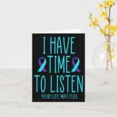 Zeit haben, auf Selbstmordbewusstsein zu hören, ps Karte (Gelbe Blume)