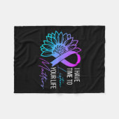 Zeit haben, den Mental Health Suizidgedanken zuzuh Fleecedecke (Vorderseite (Horizontal))