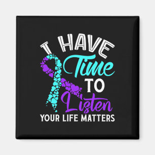 Zeit haben Selbstmordbewusstsein und Selbstmordged Magnet