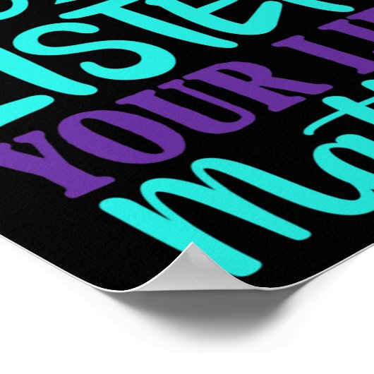 Zeit haben, Selbstmordgedankengeschenk zu hören Poster (Ecke)