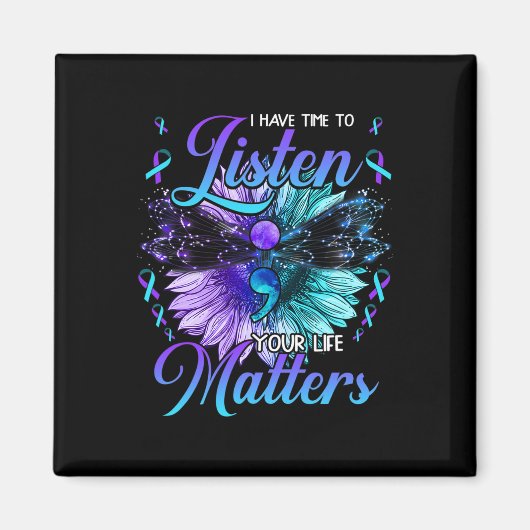 Zeit haben, sich die Bewusstseinsbildung für Suizi Magnet (Vorne)