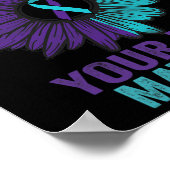 Zeit haben, sich die Bewusstseinsbildung für Suizi Poster (Ecke)