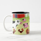 Zeit, - Hof zu zählen Zweifarbige Tasse (Links)