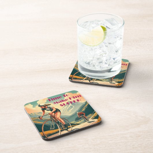 Zeit, ihm das Fahrrad zu nehmen Getränkeuntersetzer (Rechte Seite)