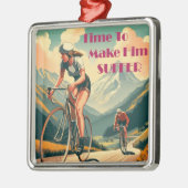 Zeit, ihm das Fahrrad zu nehmen Ornament Aus Metall (Links)