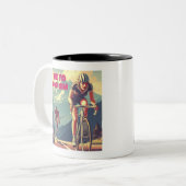 Zeit, ihm das Fahrrad zu nehmen Zweifarbige Tasse (Vorderseite Links)