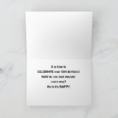 **ZEIT, IHREN 50. GEBURTSTAG ZU FEIERN** KARTE (Innenseite)