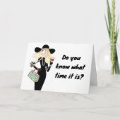 ZEIT, "IHREN GEBURTSTAG ZU FEIERN" KARTE (Vorderseite)