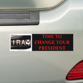 ZEIT, IHREN PRÄSIDENTEN ZU ÄNDERN - ROTEN AUTOAUFKLEBER (Auf Auto)