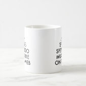 Zeit im Internet Kaffeetasse (Mittel)
